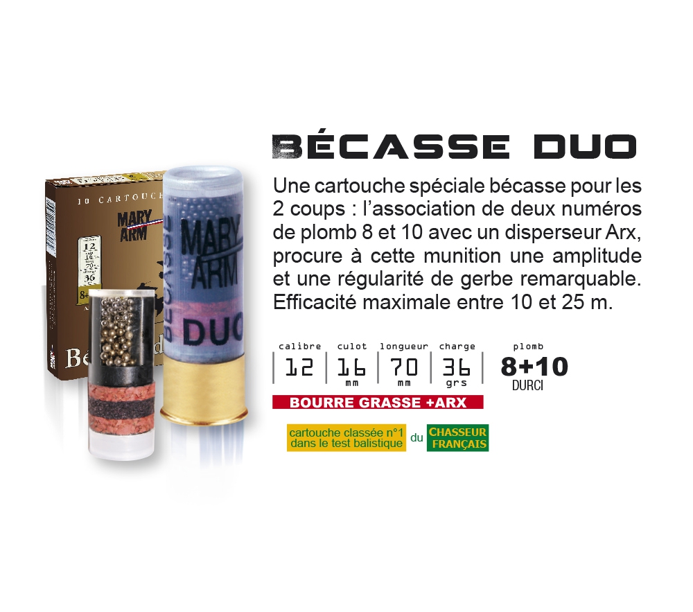 MARY ARM BECASSE DUO CAL 12