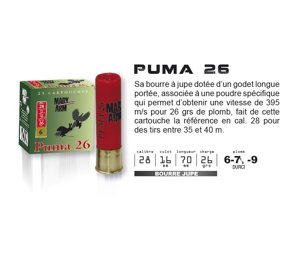 MARY ARM PUMA 26 CAL 28 BJ 26G