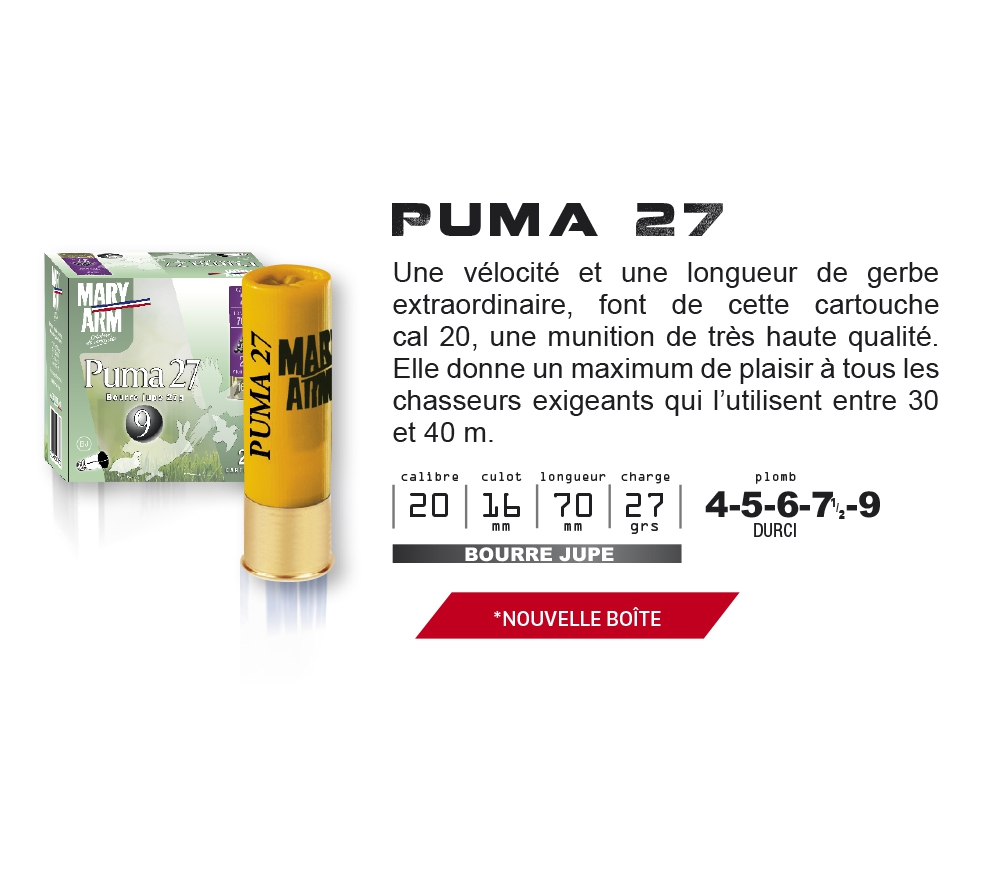 MARY ARM PUMA 27 CAL 20 BJ 27G