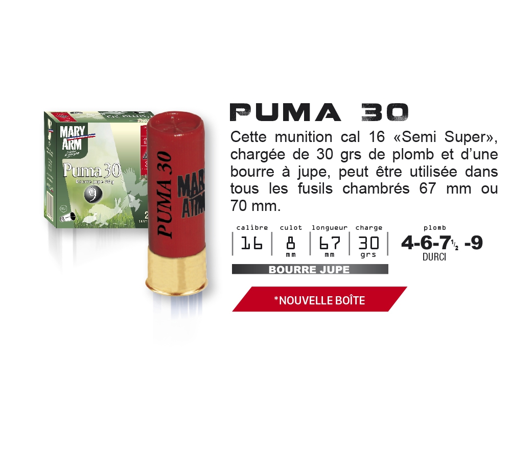 MARY ARM PUMA 30 CAL 16/67 BJ