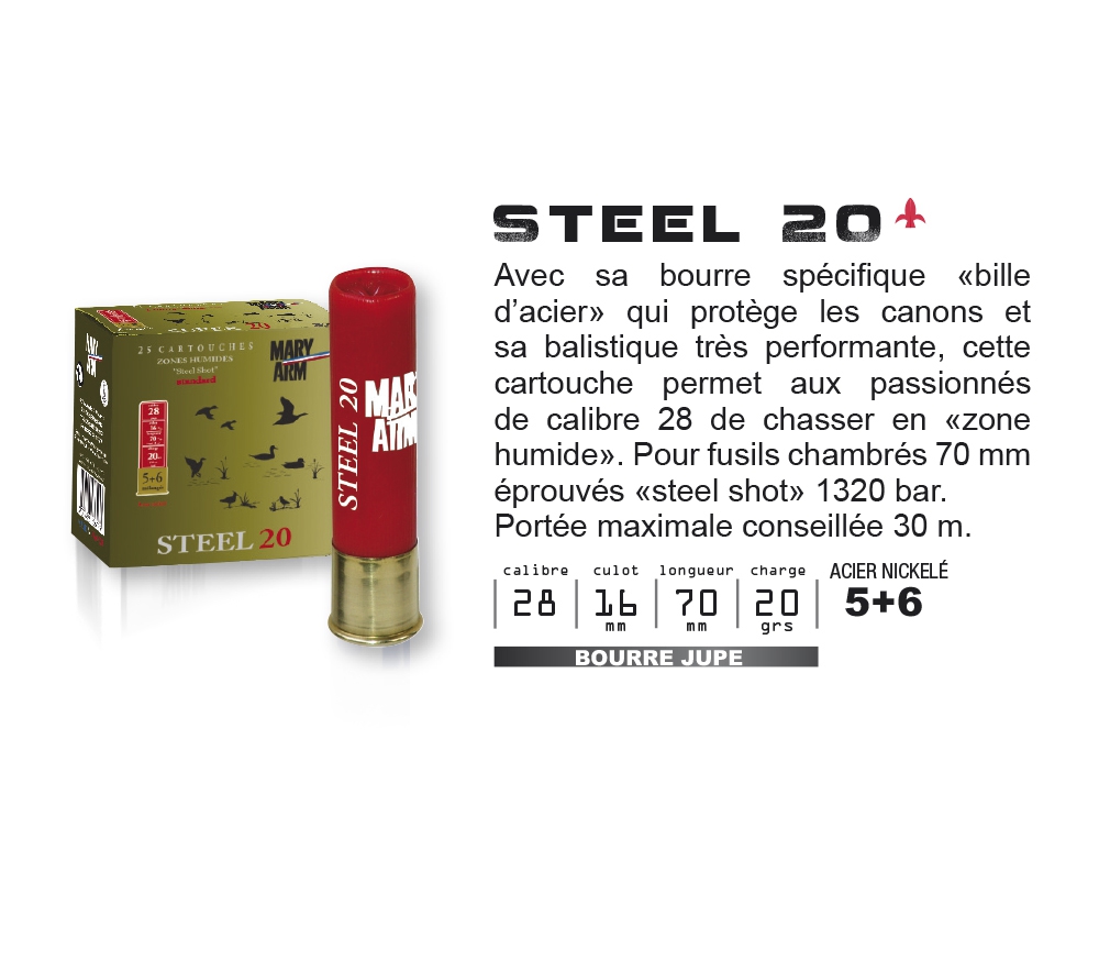 MARY ARM STEEL 20 CAL 28