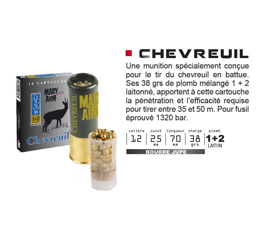 CHEVREUIL 38 CAL12 BJ 38G