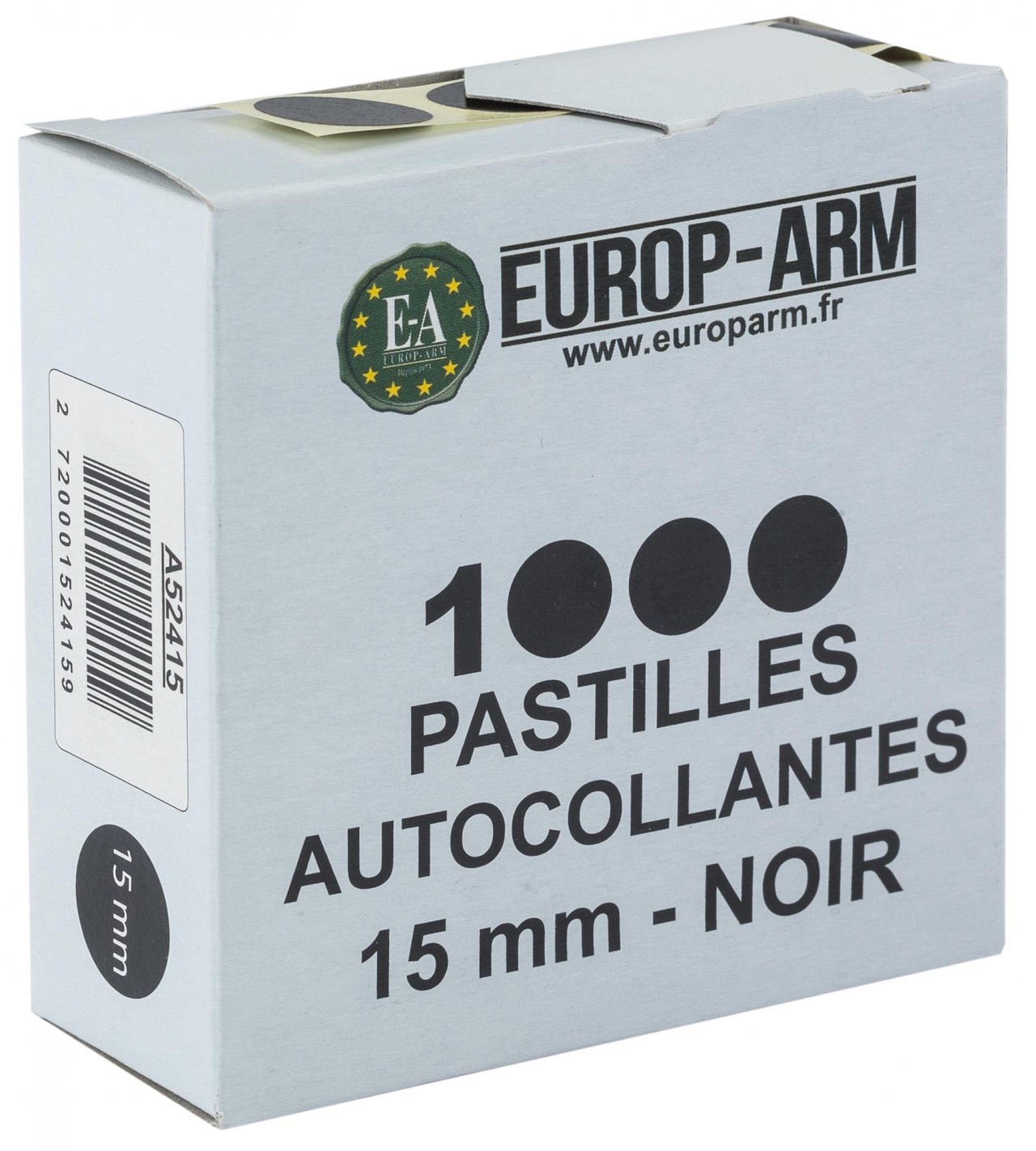 PASTILLES NOIRES AUTOCOLLANTES