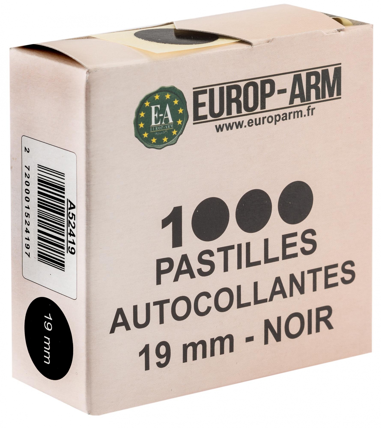 PASTILLES NOIRES AUTOCOLLANTES