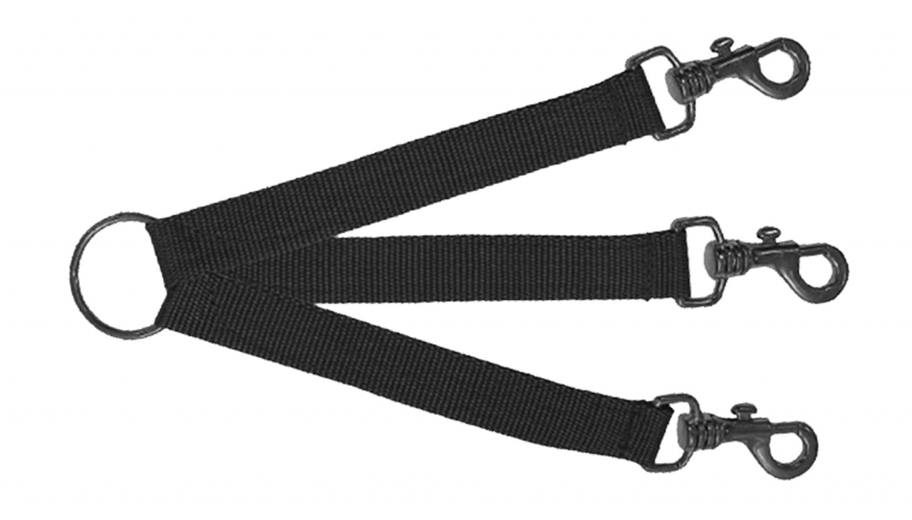 ACCOUPLE NYLON VERT 3 CHIENS