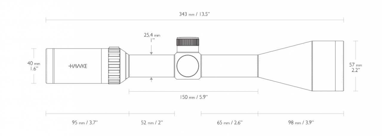 HAWKE VANTAGE 3-9*50 MILDOT