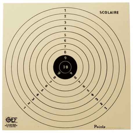 CIBLE SCOLAIRE 16*16 CM