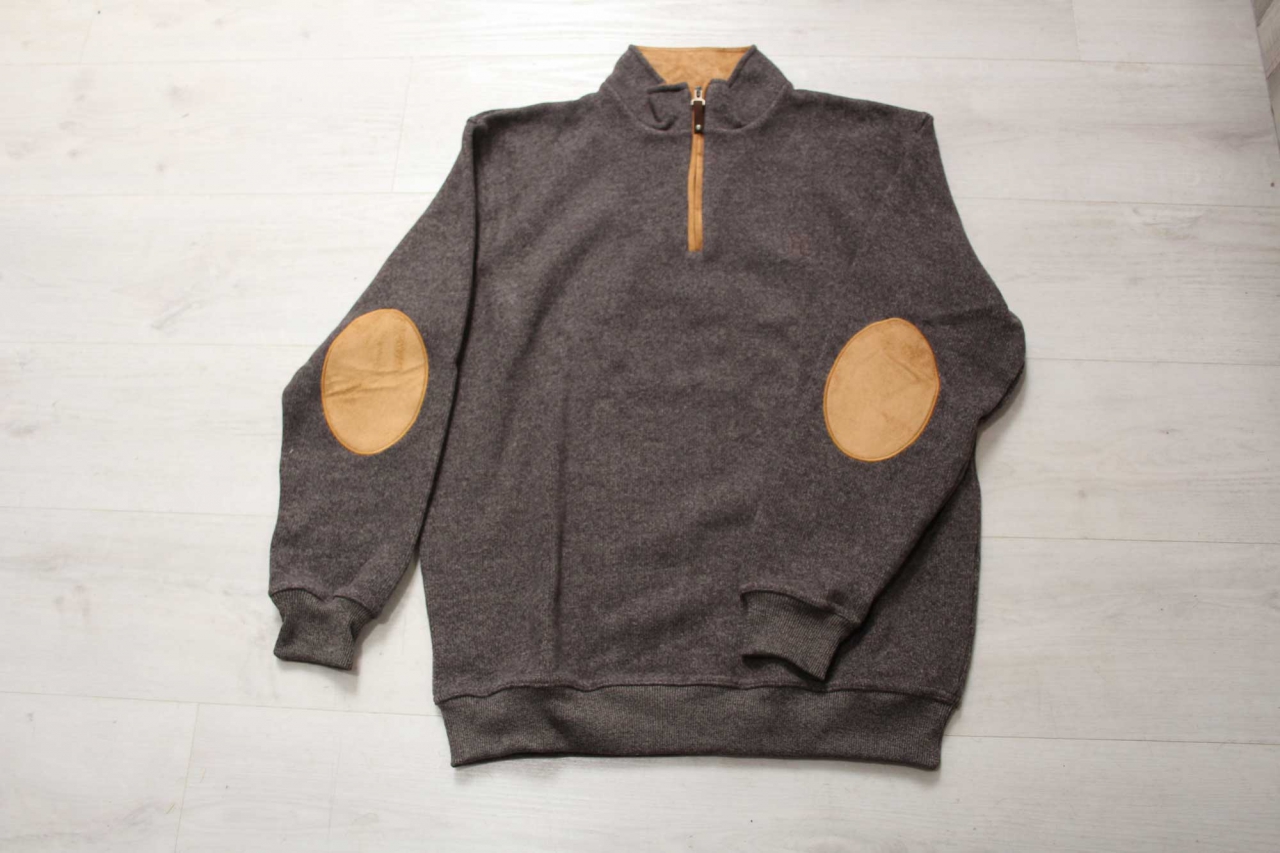 LOVERGREEN SWEAT CHINE ZIPPE