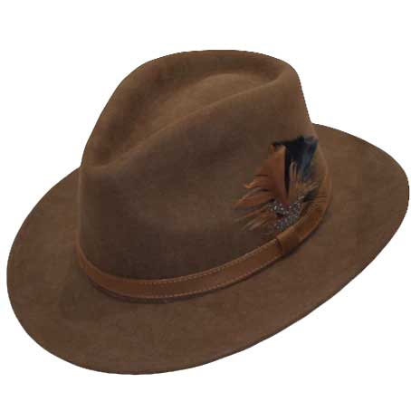 CHAPEAU FEUTRE MARRON