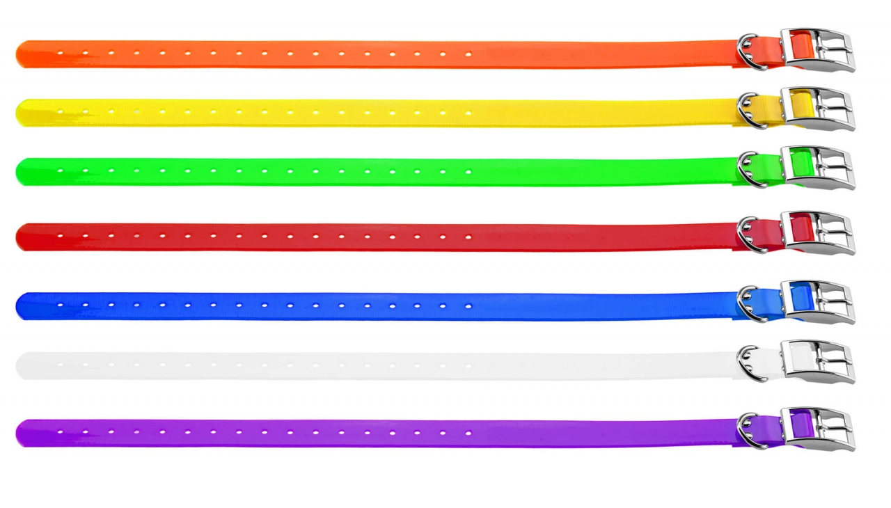 COLLIER EN TPU 600X25MM ROUGE
