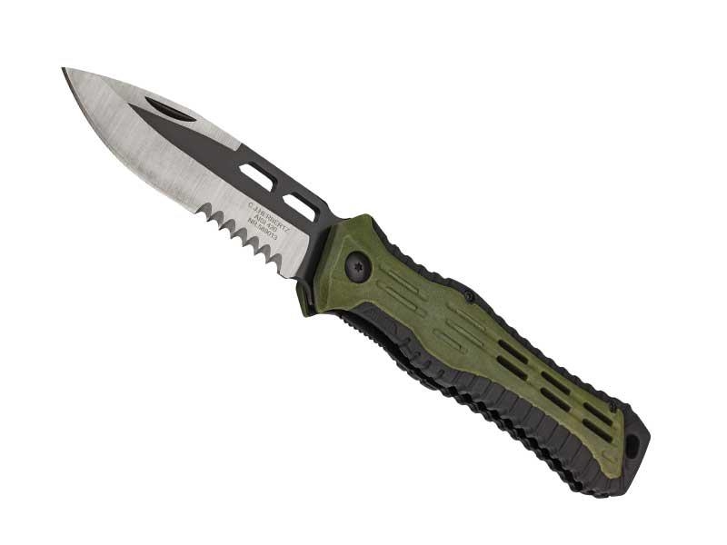 Couteau Herbertz abs vert/noir