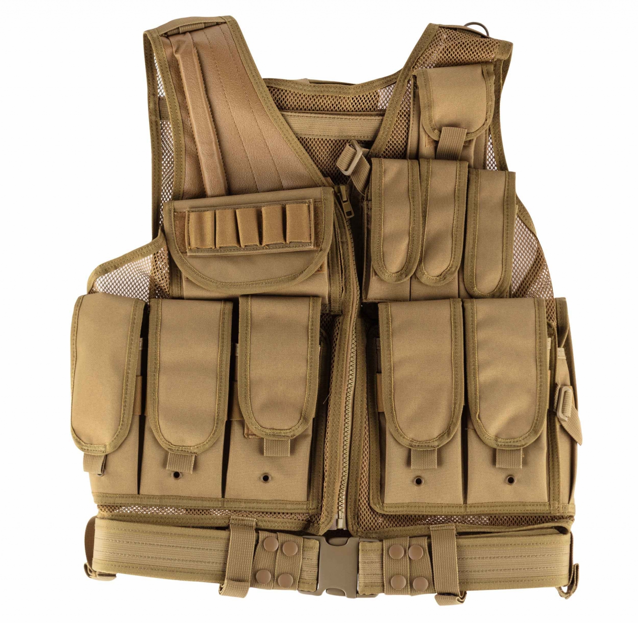 VESTE COMBAT ZIP HOLSTER TAN