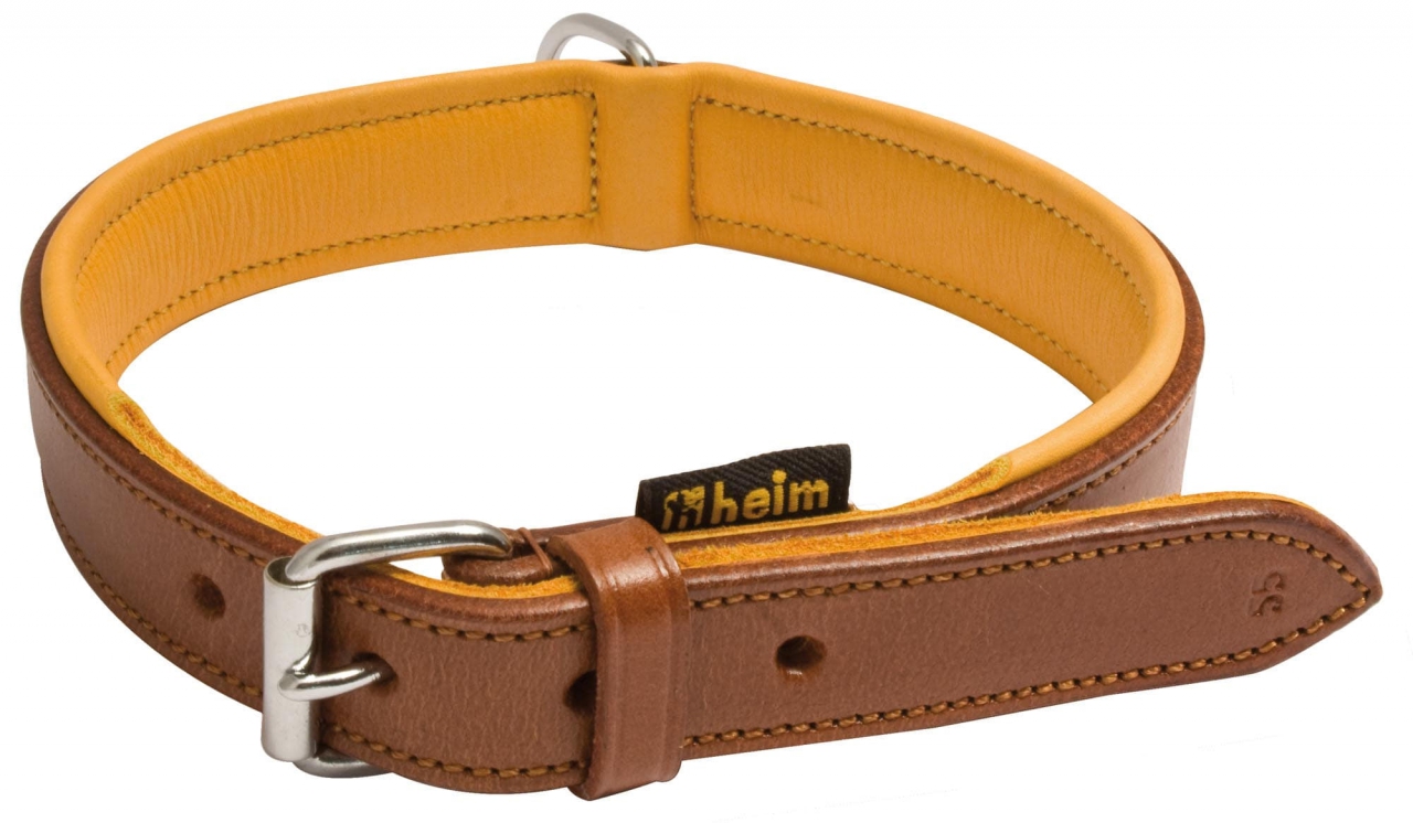 COLLIER CUIR MARRON