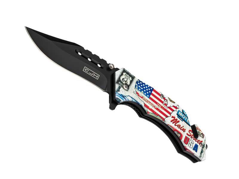 CJH COUTEAU ROUTE 66 12CM