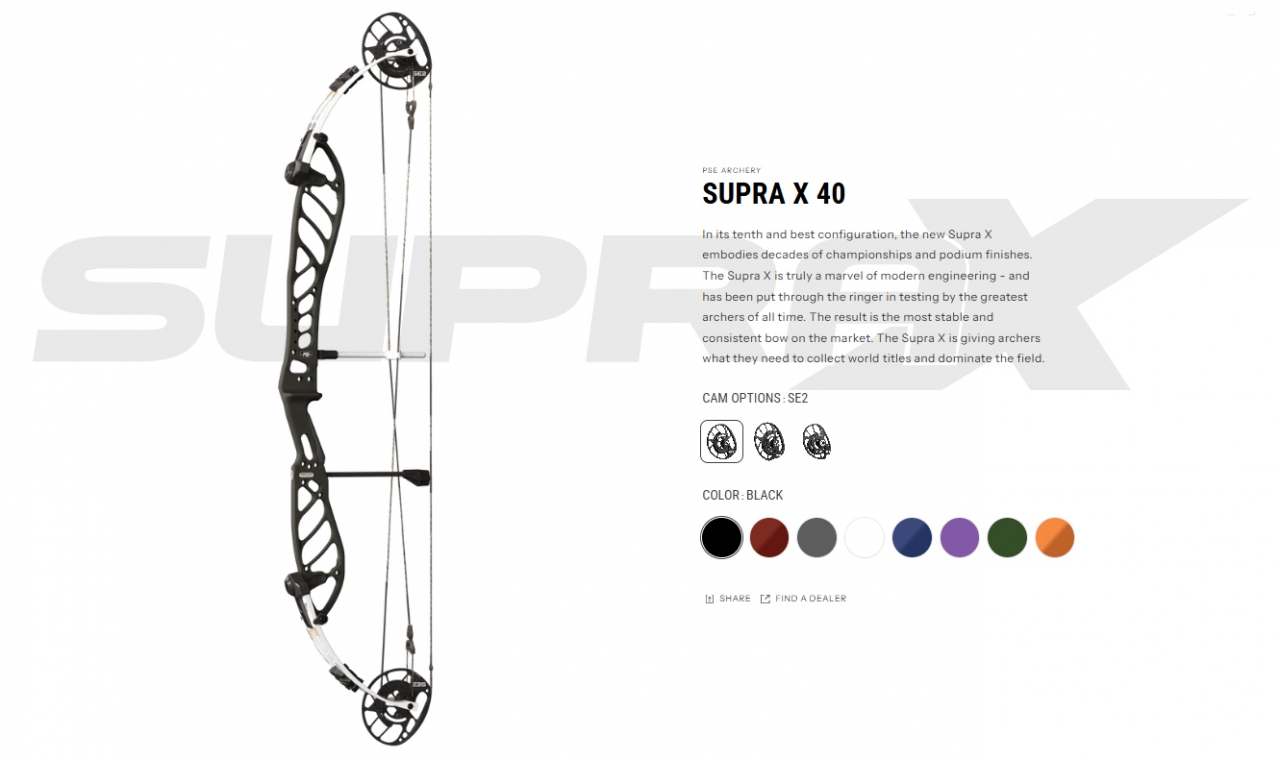 PSE SUPRA X 40 SE2 28-33.5
