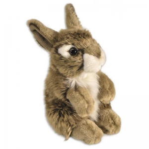 PELUCHE LAPIN BRUN ASSIS 20CM