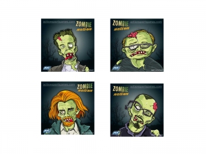CIBLE ZOMBIE 14*14