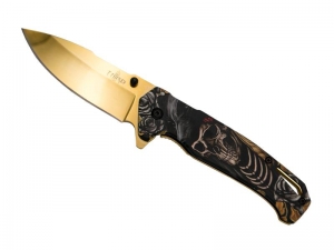 THIRD COUTEAU SQUELETTE DORE